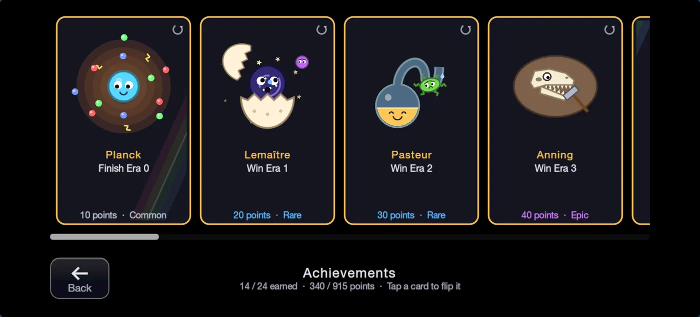 Achievements named for scientists